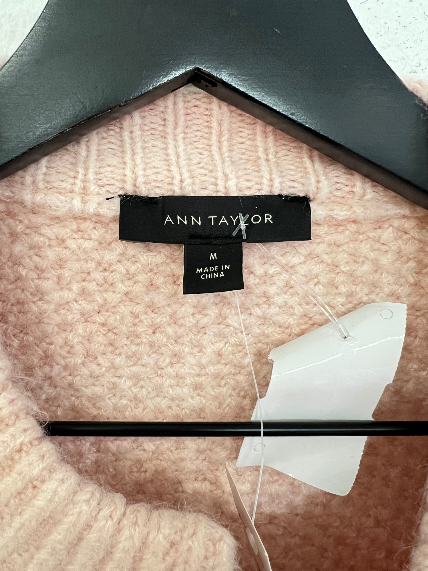 Sweater Cardigan By Ann Taylor In Pink, Size: M