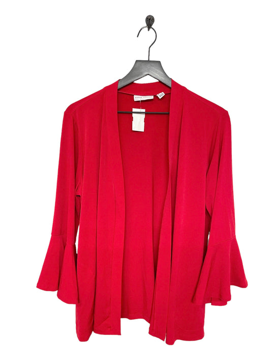 Red Cardigan Susan Graver, Size Xl