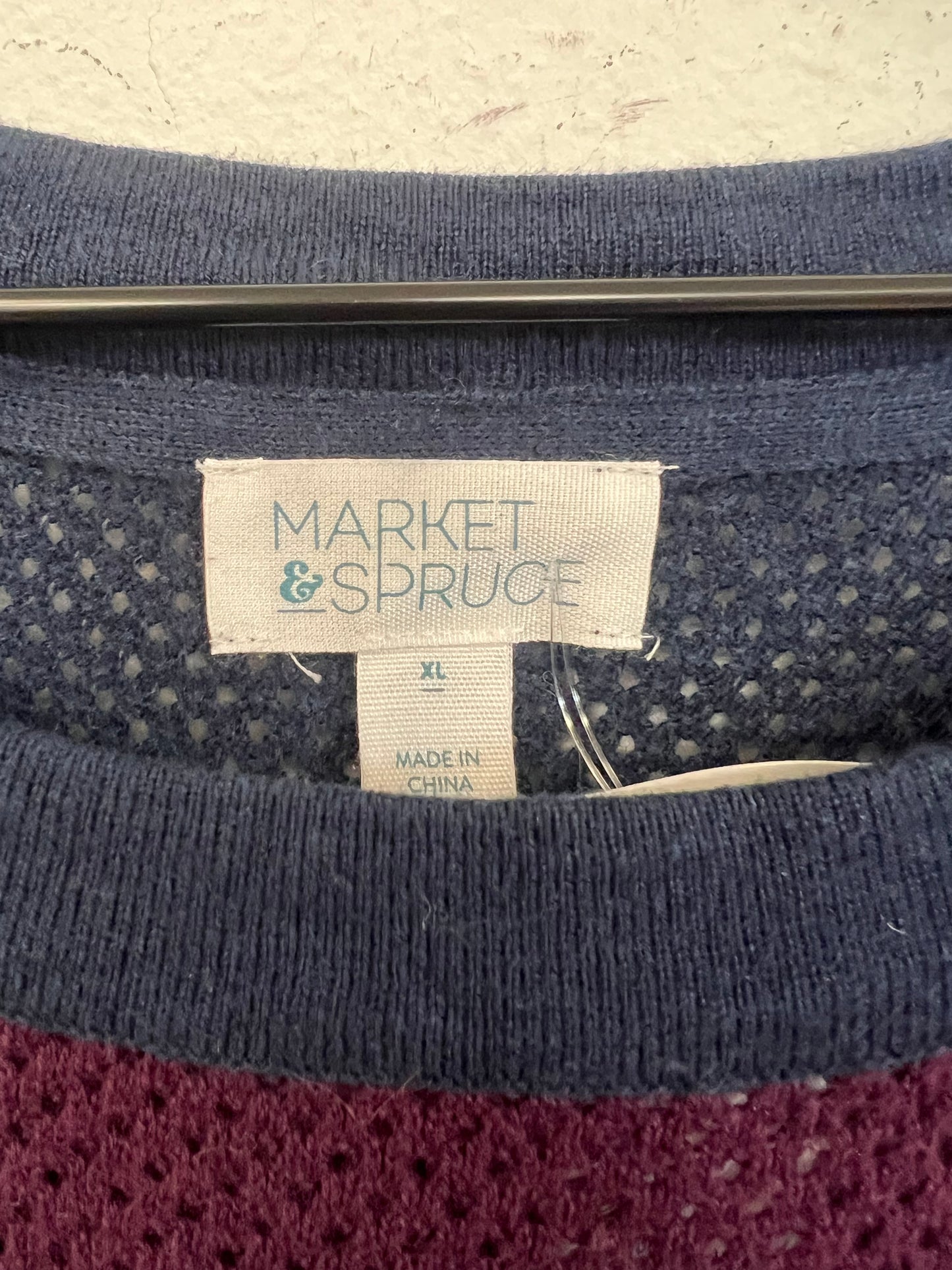 Sweater By Market & Spruce In Blue & Purple, Size: Xl