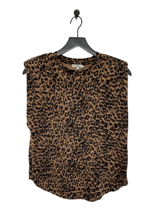 Leopard Print Top Sleeveless Good American, Size M