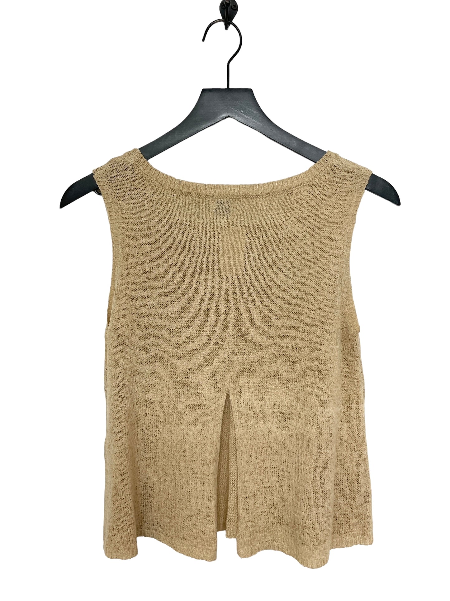 Top Sleeveless By Blue Rain In Tan, Size: M