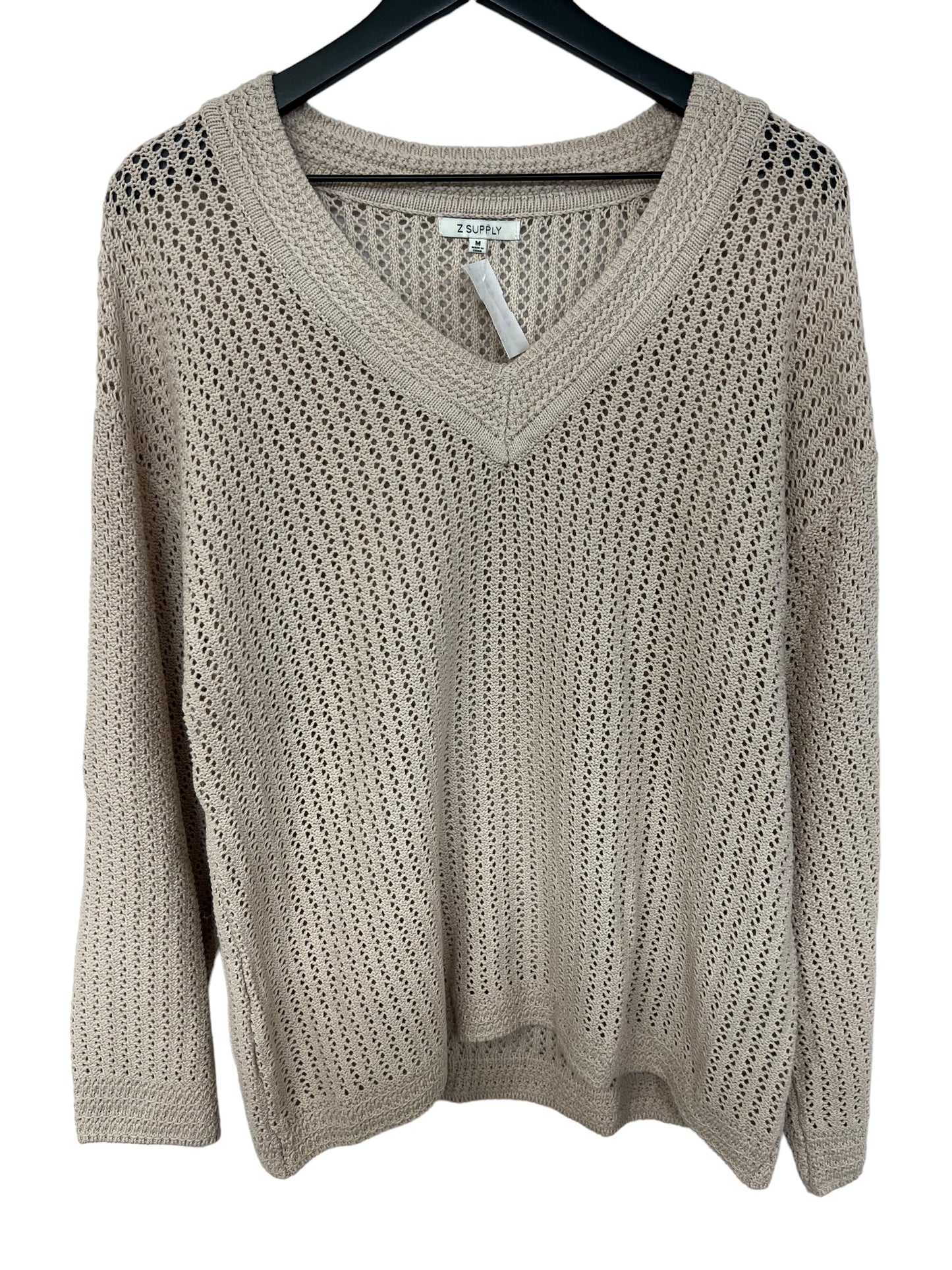 Sweater By Z Supply In Cream, Size: M