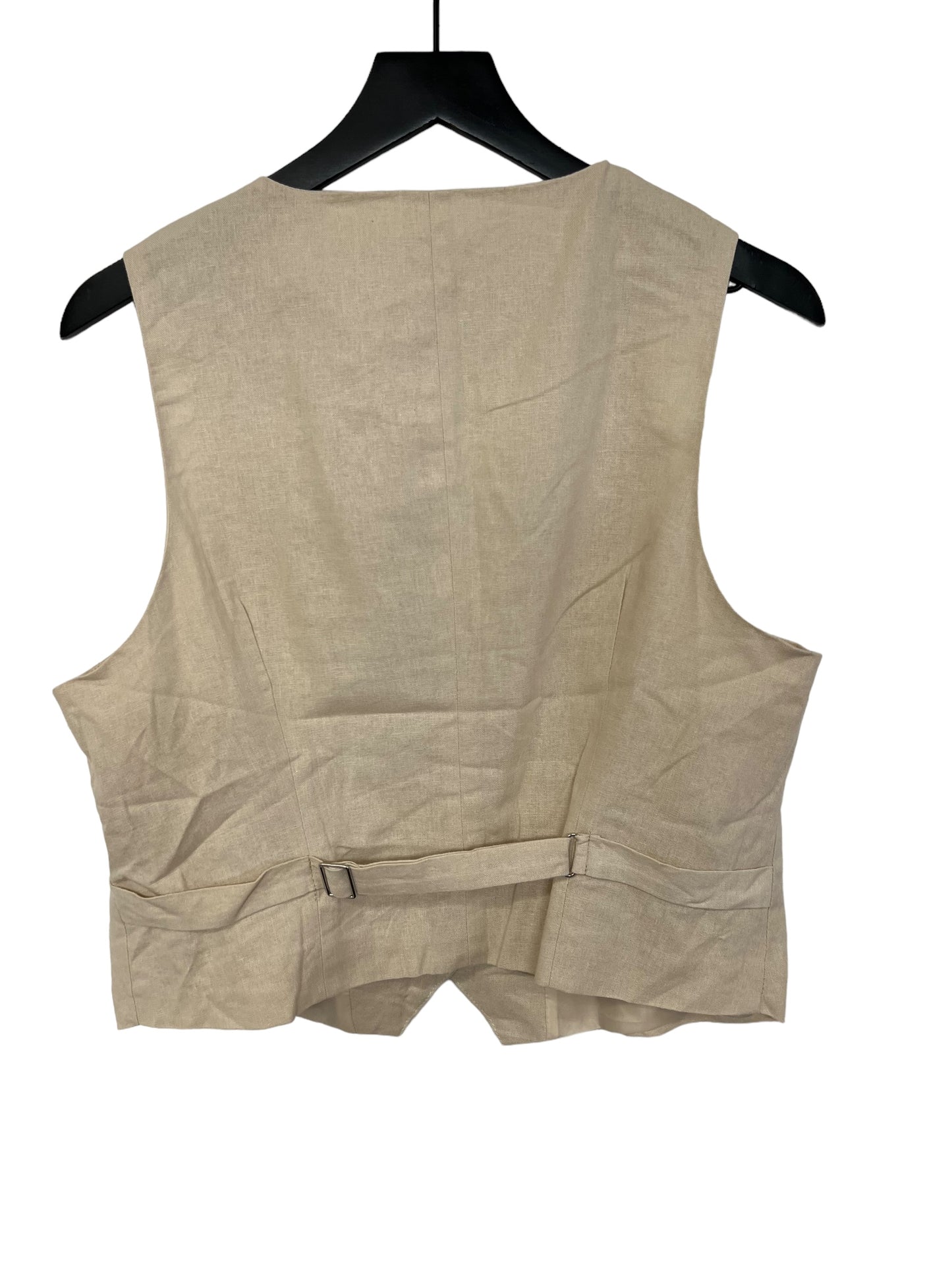 Top Sleeveless By Risen In Cream, Size: Xl