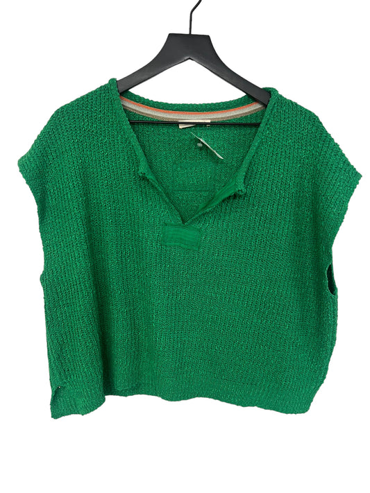 Sweater Short Sleeve By Cmc In Green, Size: M