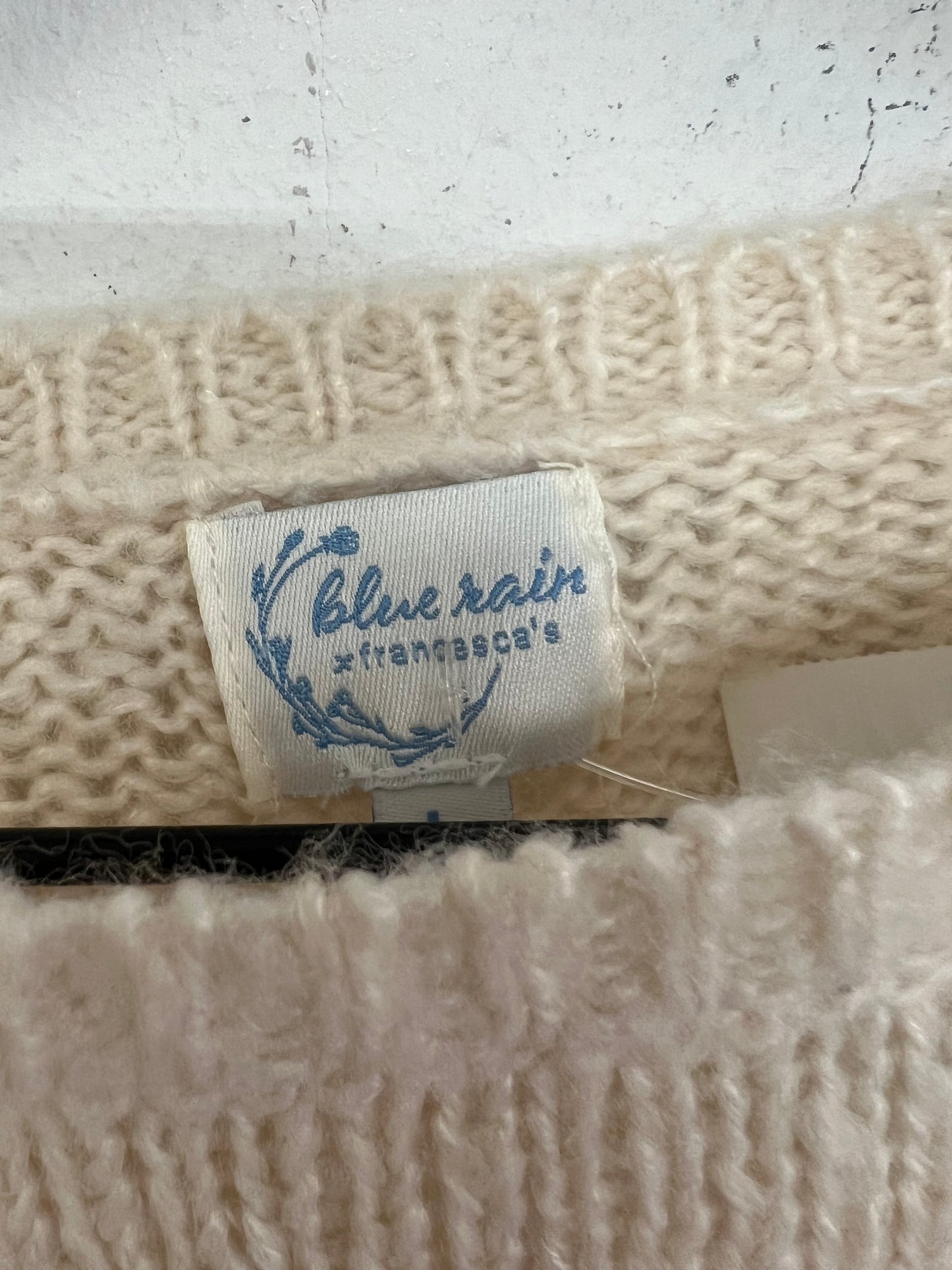 Sweater By Blue Rain In Cream, Size: L