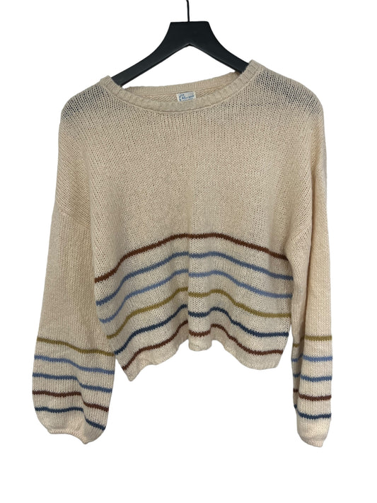 Sweater By Blue Rain In Cream, Size: L