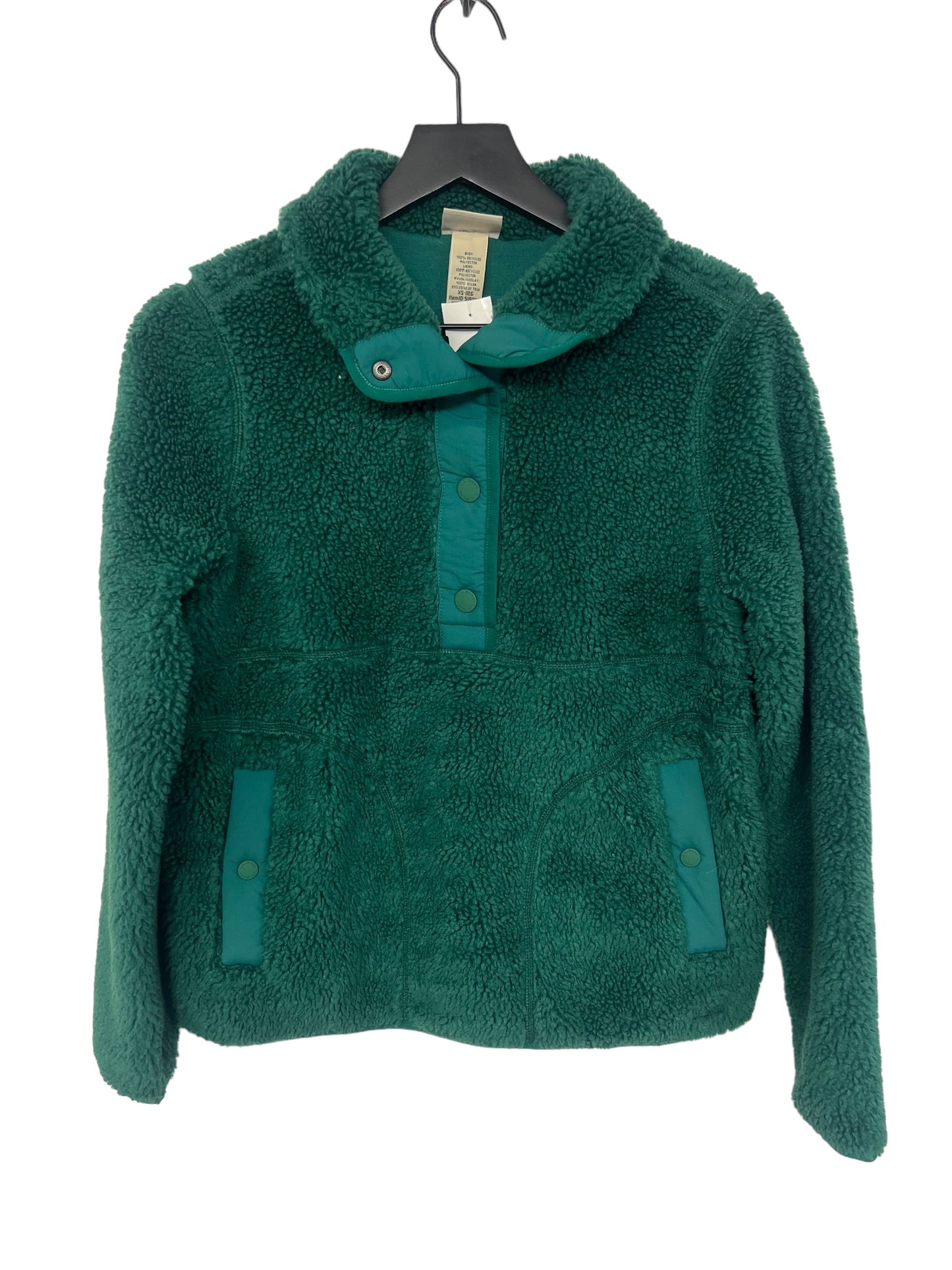 Sweatshirt Collar By L.l. Bean In Green, Size: Xs