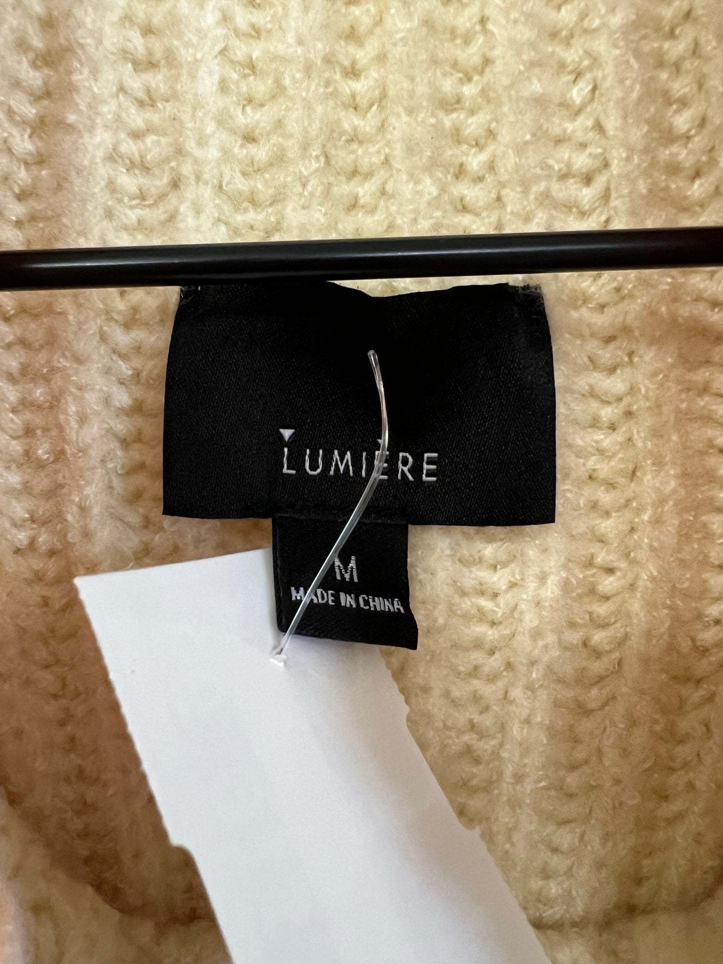 Sweater By Lumiere In Cream & Orange, Size: M