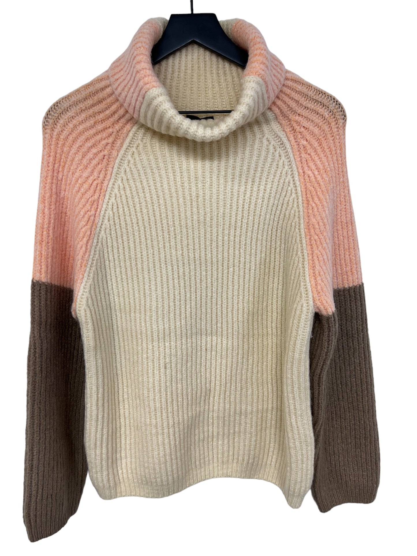 Sweater By Lumiere In Cream & Orange, Size: M