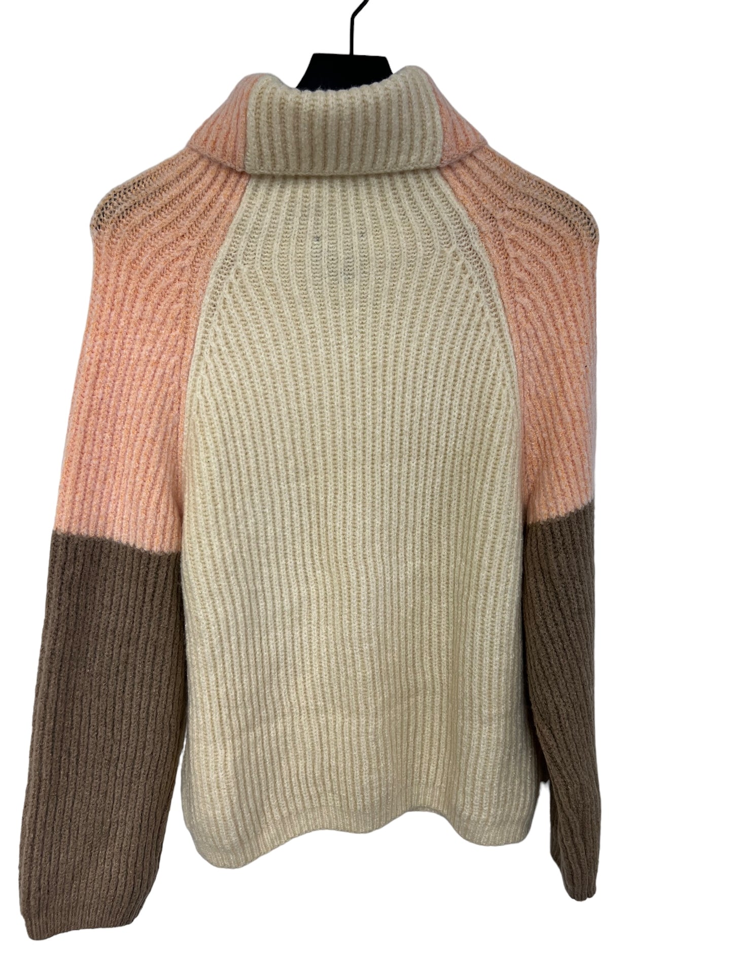 Sweater By Lumiere In Cream & Orange, Size: M