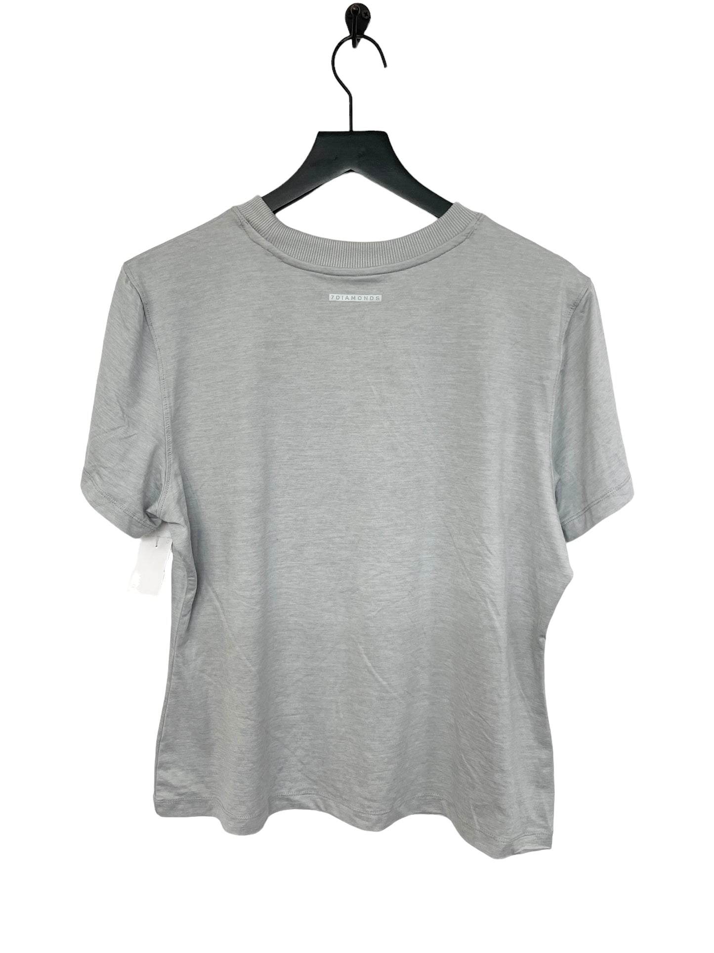 Athletic Top Short Sleeve By Cmb In Grey, Size: Xxl