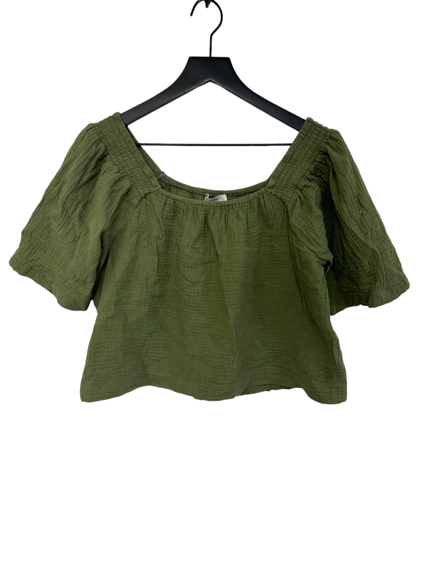 Top Short Sleeve By Z Supply In Green, Size: M