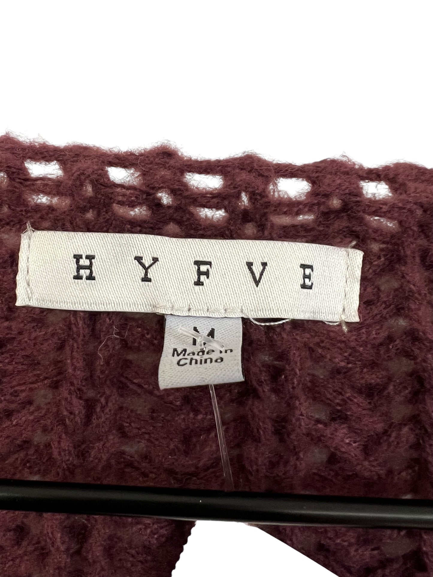 Sweater Cardigan By Hyfve In Purple, Size: M