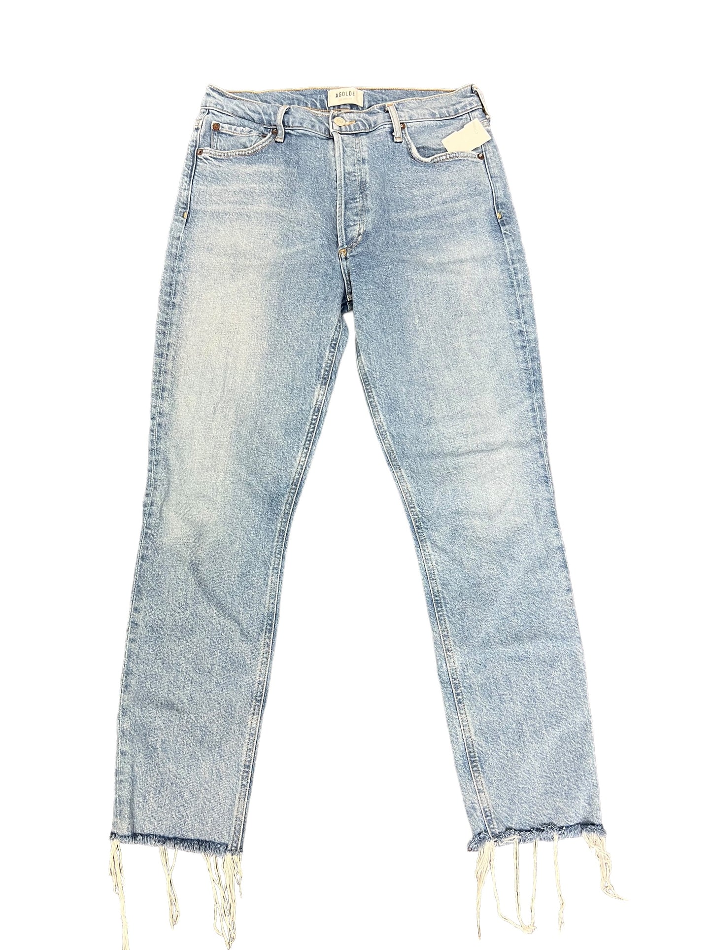 Jeans Skinny By Agolde In Blue Denim, Size: 8