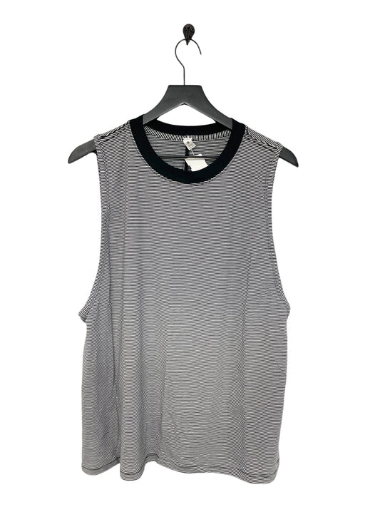 Athletic Tank Top By Lululemon In Black & White, Size: 10