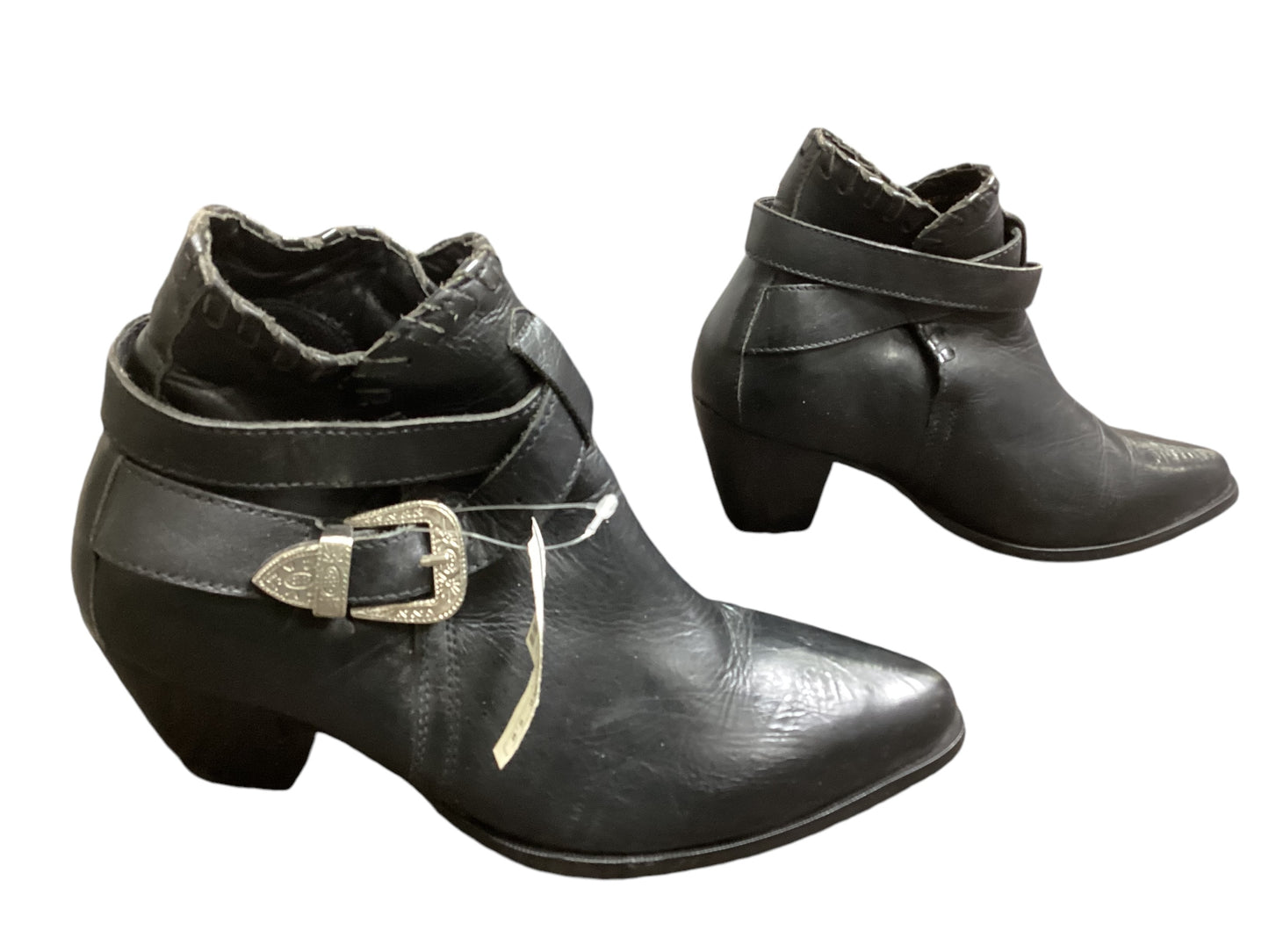 Boots Ankle Heels By Dingo In Black, Size: 8