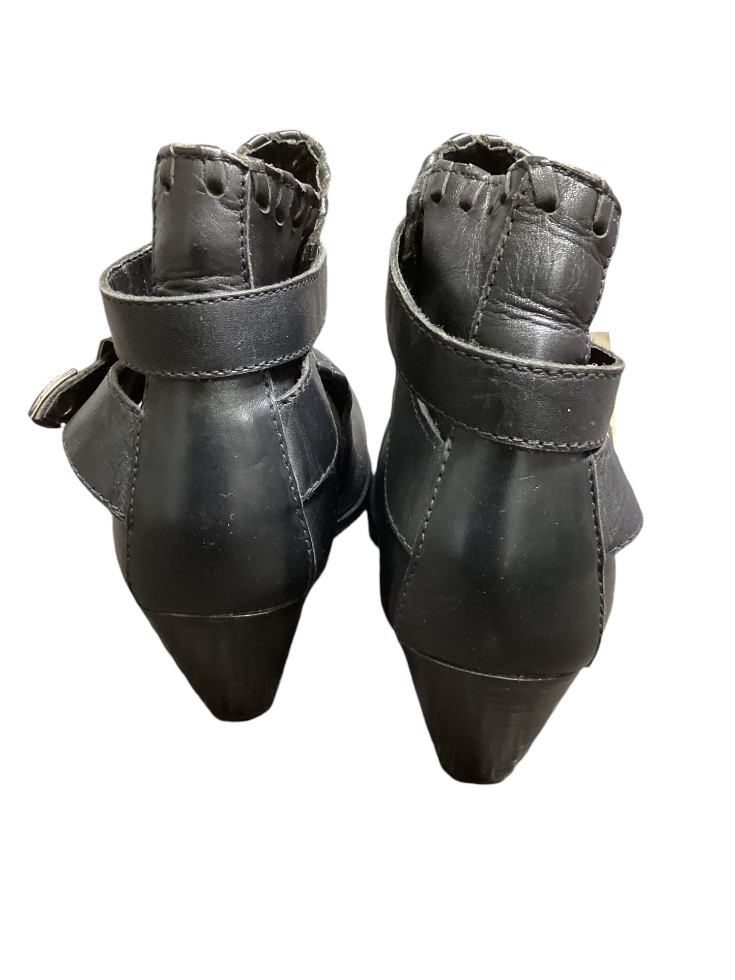 Boots Ankle Heels By Dingo In Black, Size: 8