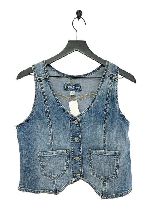 Top Sleeveless By Maurices In Blue Denim, Size: S