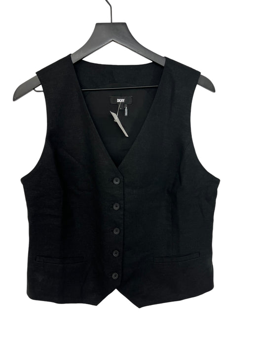 Top Sleeveless By Dkny In Black, Size: L