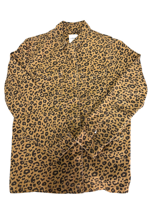 Jacket Utility By Cmc In Leopard Print, Size: M