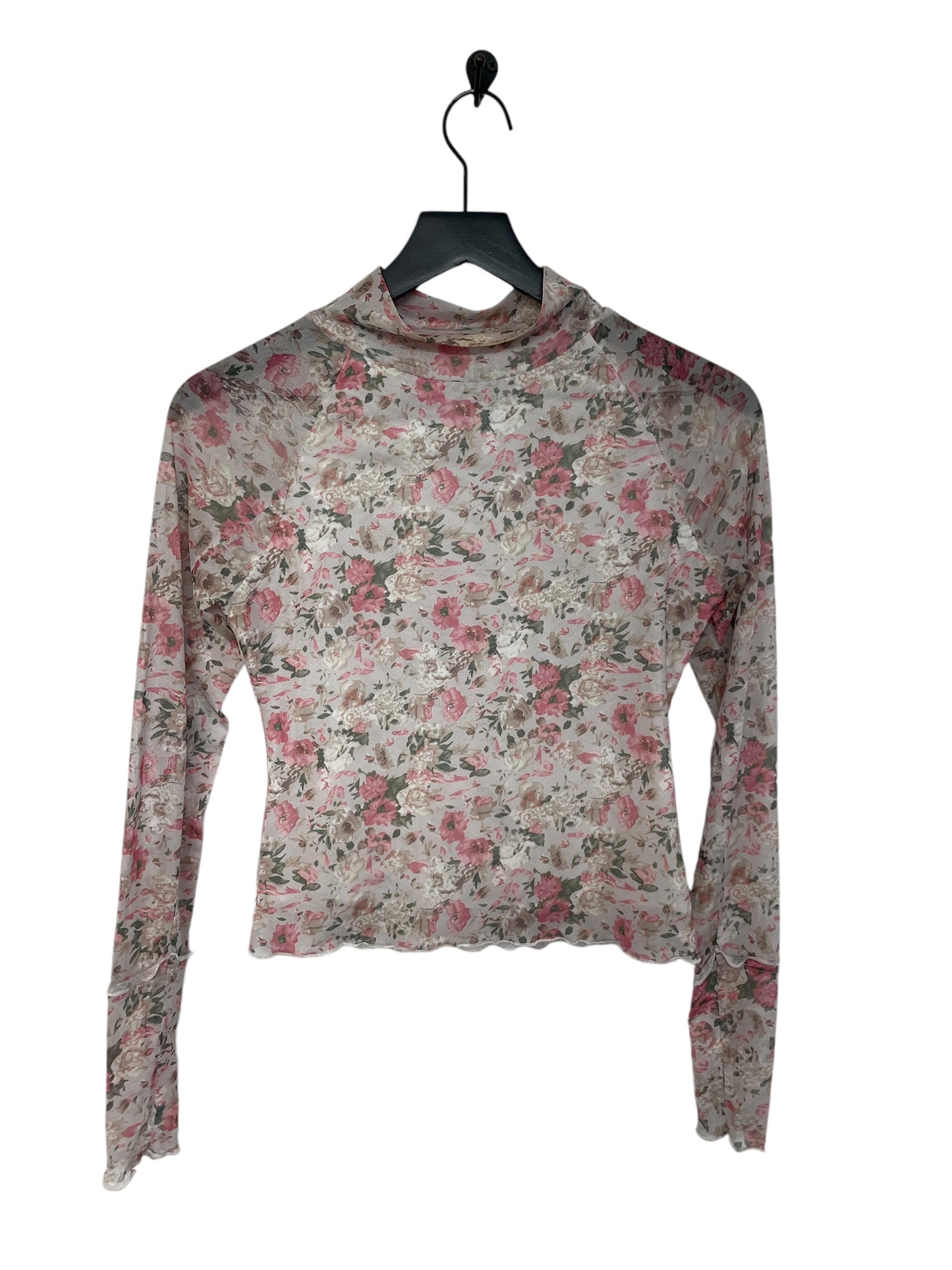 Top Long Sleeve By Promesa In Floral Print, Size: S