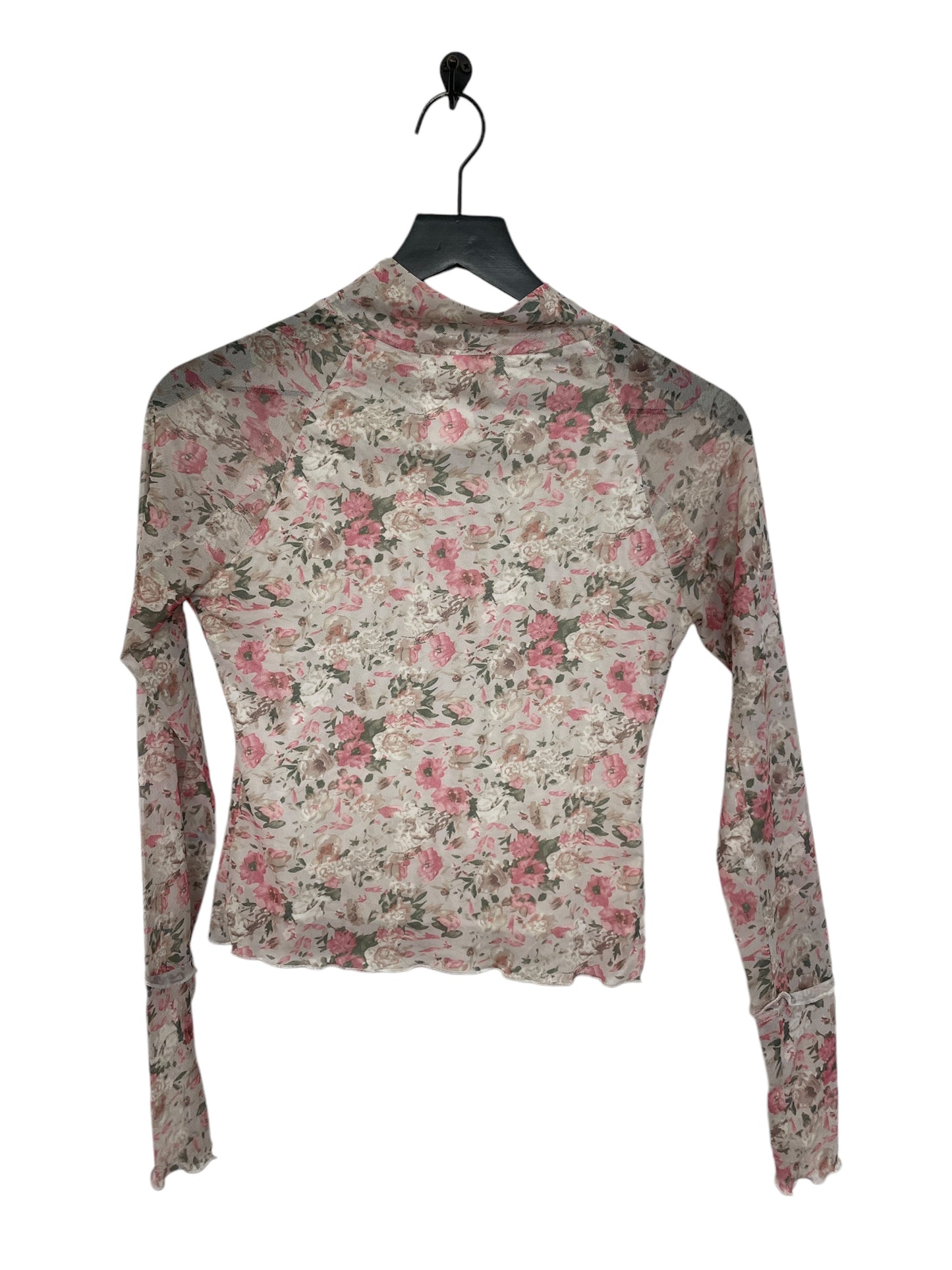 Top Long Sleeve By Promesa In Floral Print, Size: S