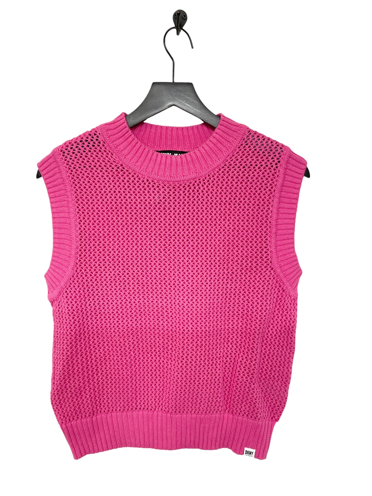 Top Sleeveless By Dkny In Pink, Size: M