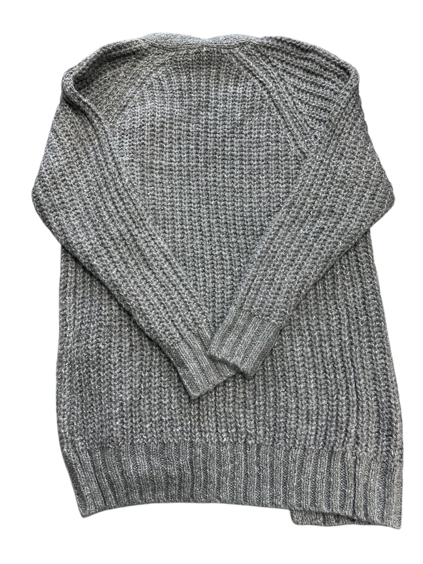 Sweater Cardigan By Dex In Grey, Size: M