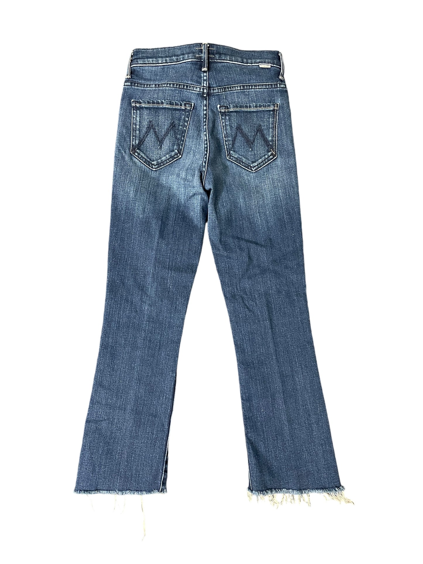 Jeans Straight By Mother Jeans In Blue Denim, Size: 0