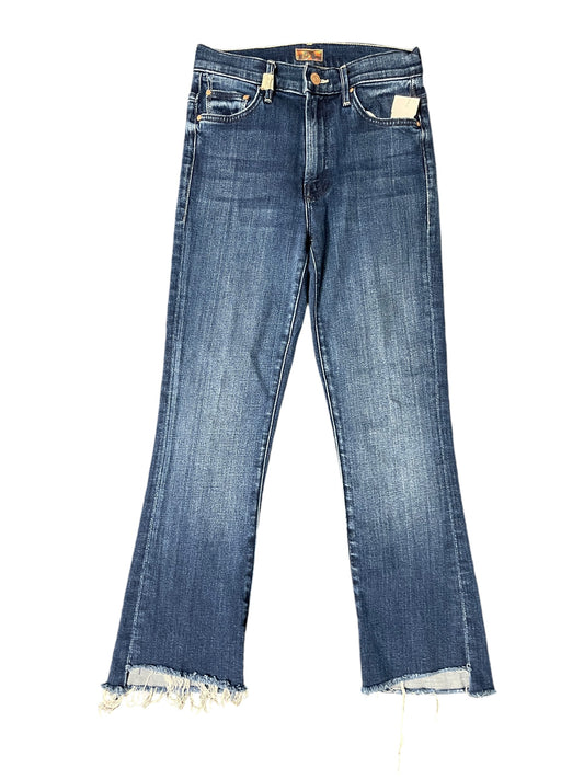 Jeans Straight By Mother Jeans In Blue Denim, Size: 0