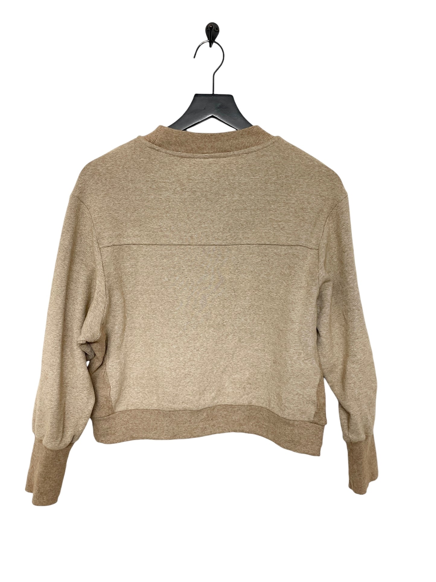 Sweatshirt Crewneck By Varley In Tan, Size: S