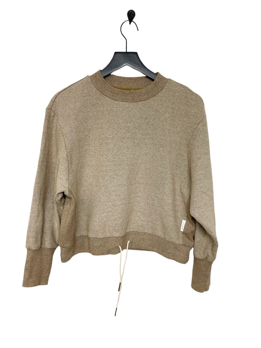 Sweatshirt Crewneck By Varley In Tan, Size: S