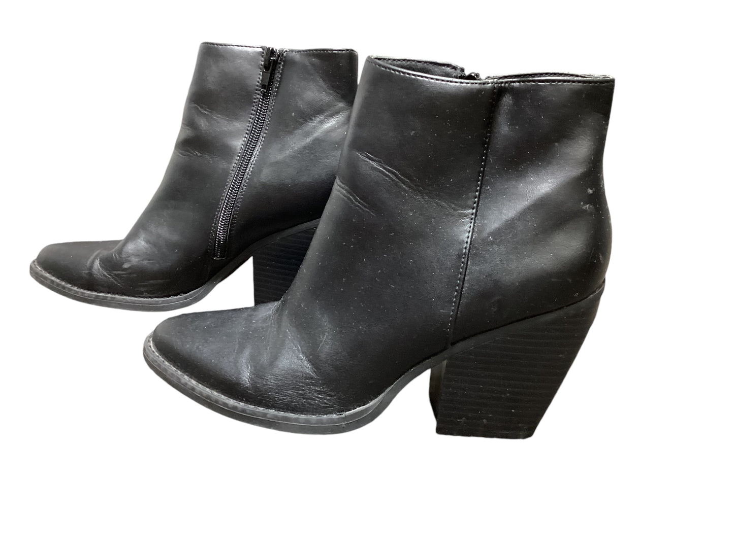 Boots Ankle Heels By Madden Girl In Black, Size: 7.5