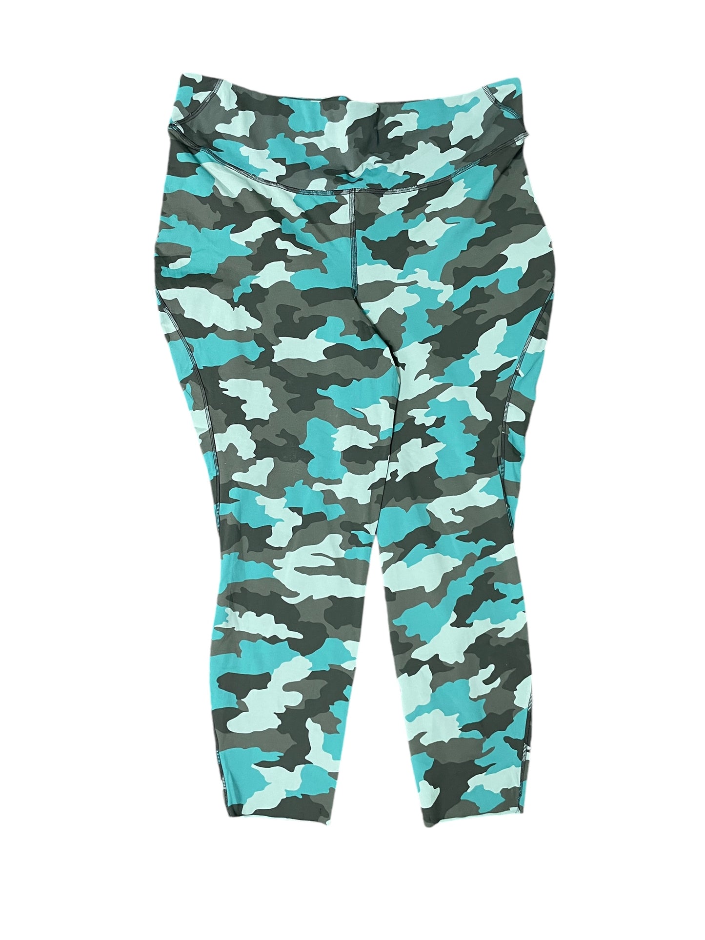 Athletic Leggings By Lululemon In Camouflage Print, Size: 18