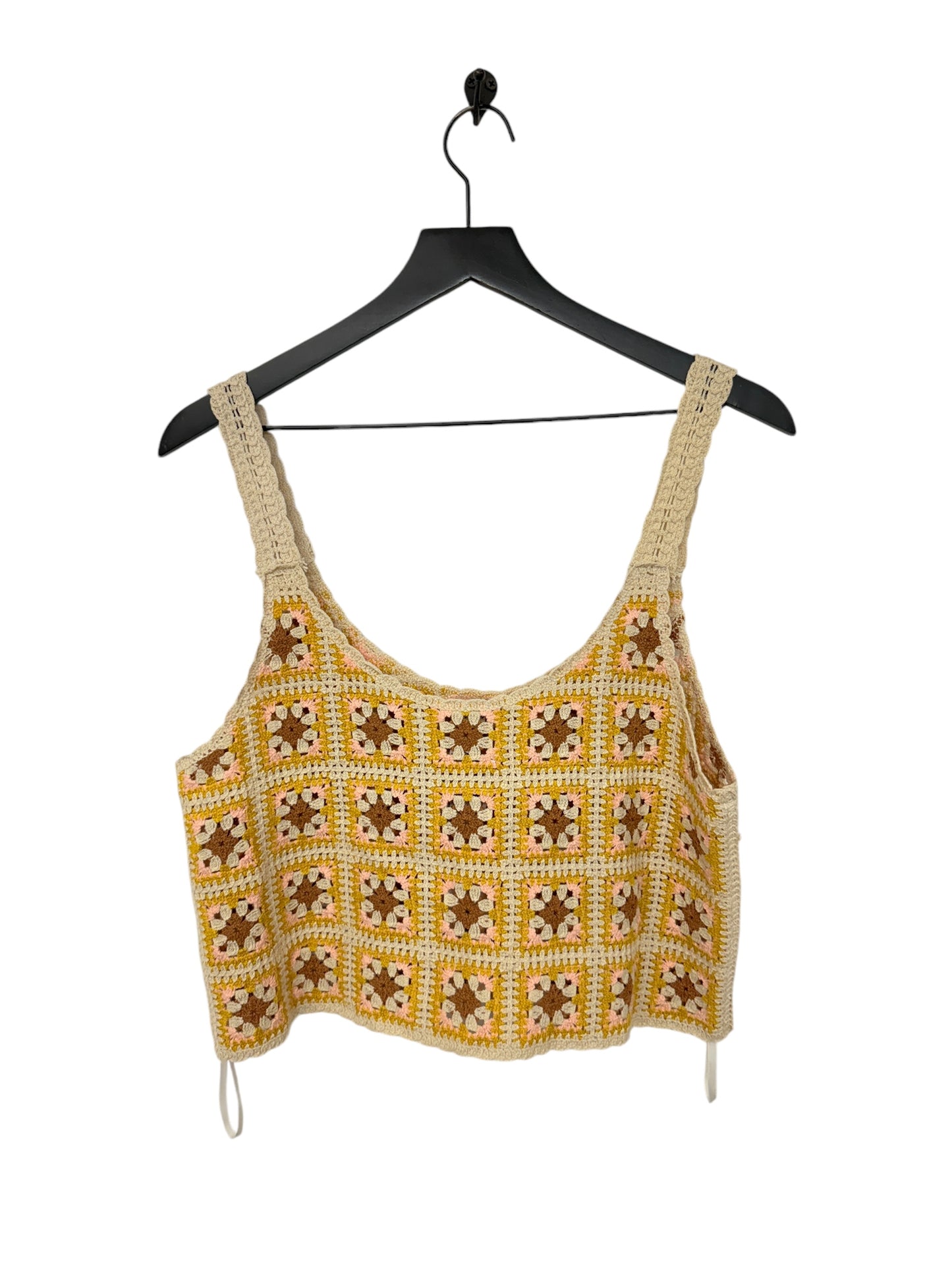 Top Sleeveless By Cmc In Yellow, Size: M