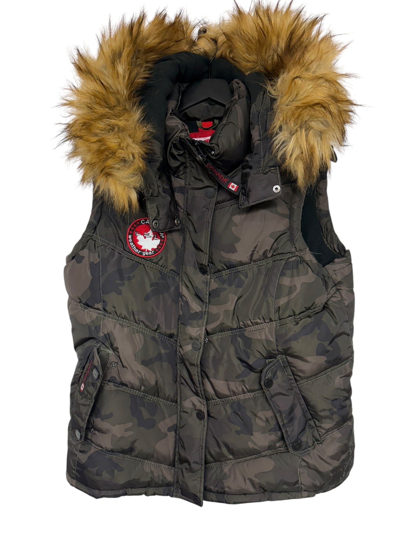 Vest Puffer & Quilted By Clothes Mentor In Camouflage Print, Size: Xl