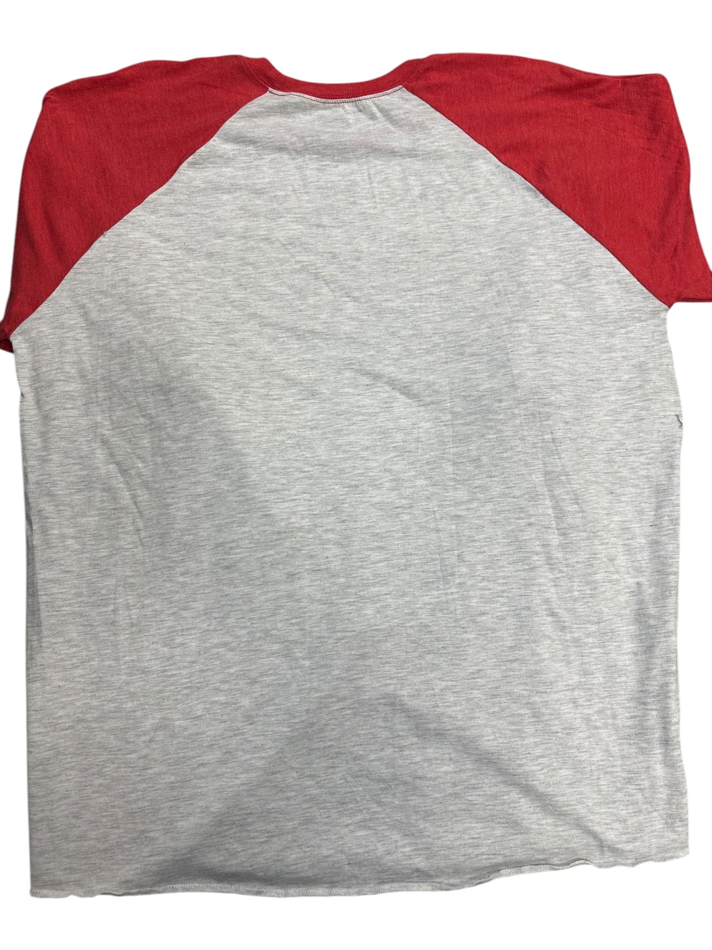 Top Long Sleeve Basic By Clothes Mentor In Grey & Red, Size: Xl