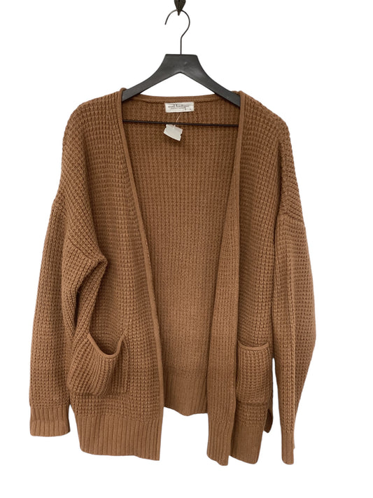 Sweater Cardigan By Clothes Mentor In Brown, Size: Xl