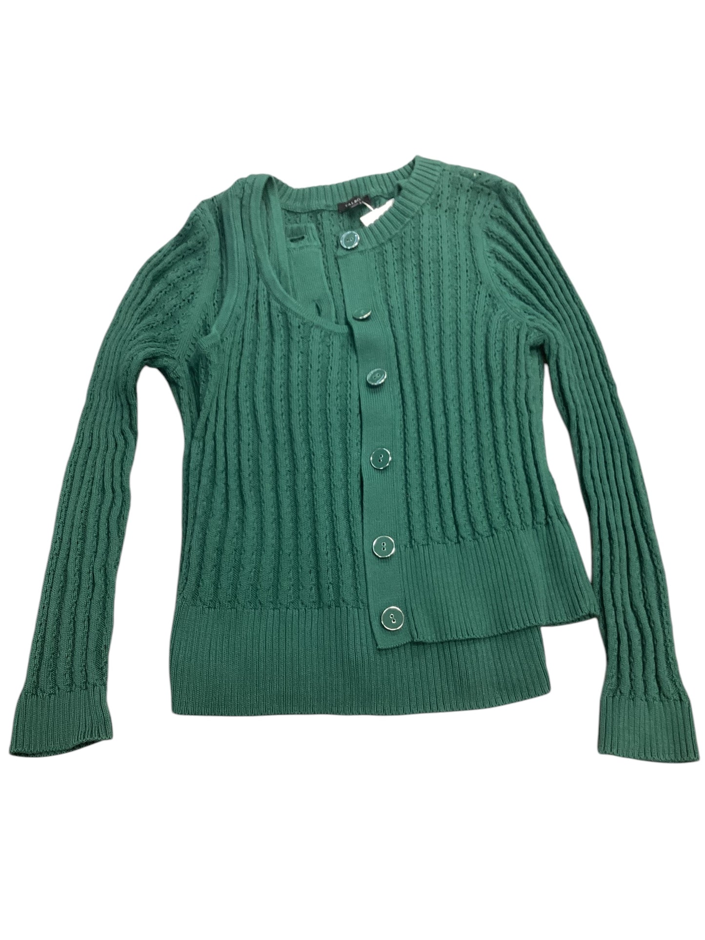 Sweater 2pc By Talbots In Green, Size: M