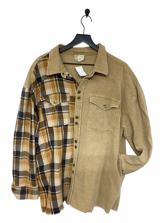 Jacket Shirt By Oli & Hali In Yellow, Size: L