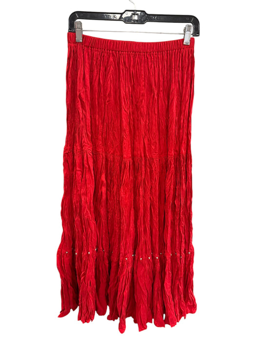 Skirt Maxi By Cma In Red, Size: Osfm