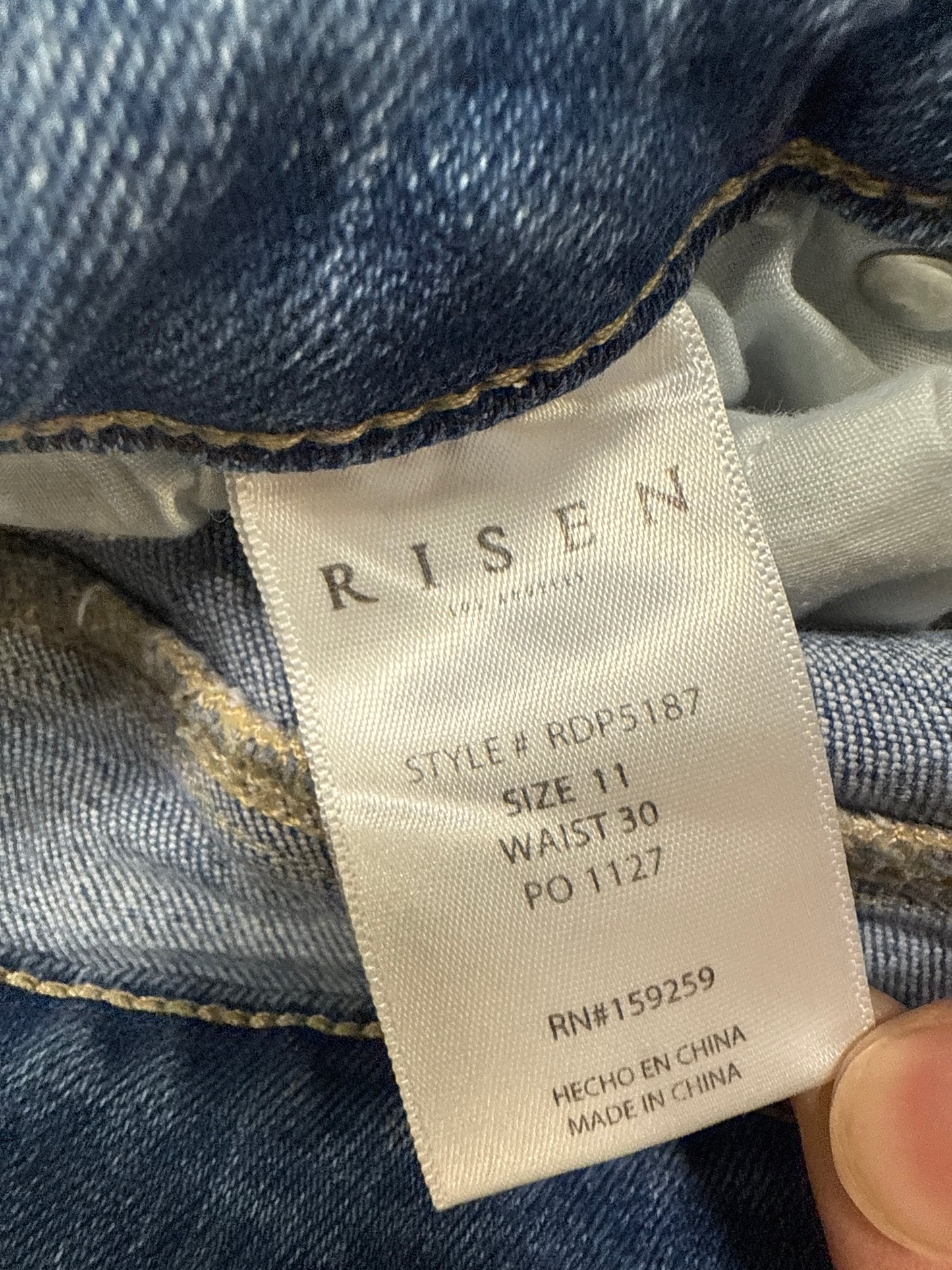 Jeans Flared By Risen In Blue Denim, Size: 10