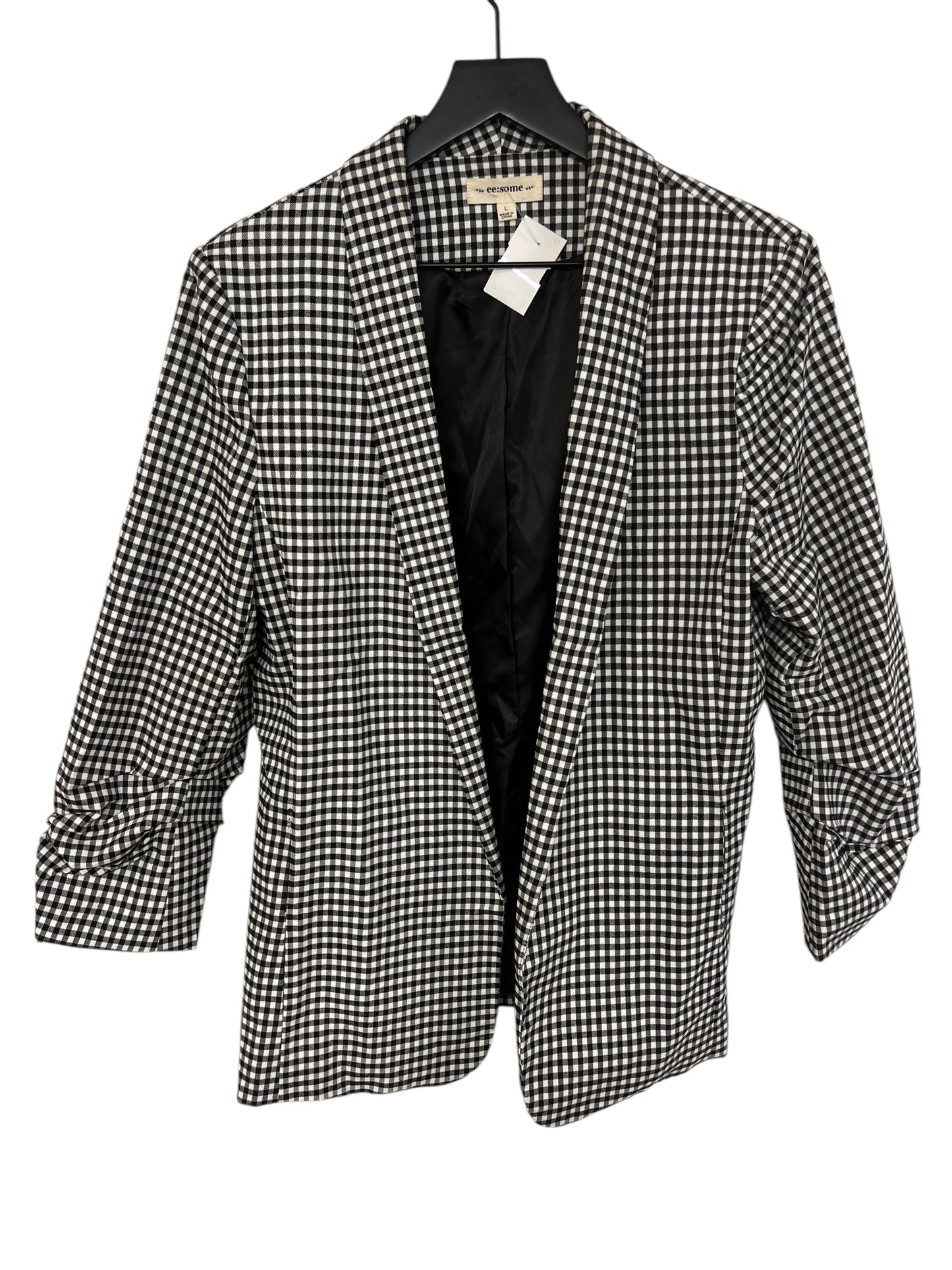 Blazer By Ee Some In Black & White, Size: L