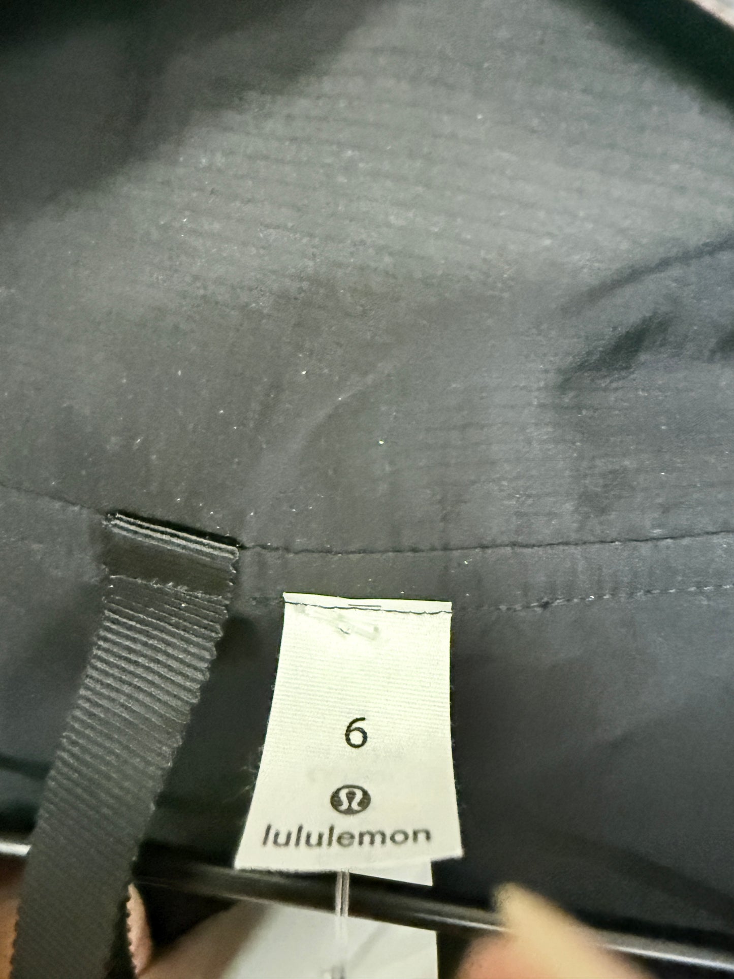 Athletic Jacket By Lululemon In Black, Size: 6