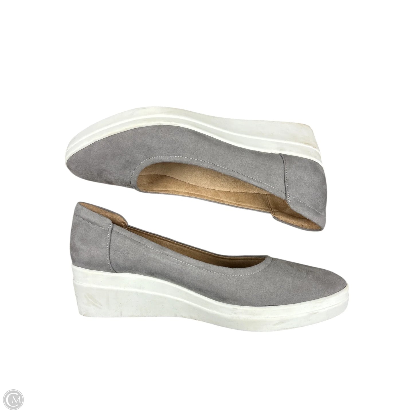 Shoes Heels Wedge By Naturalizer In Grey, Size: 10