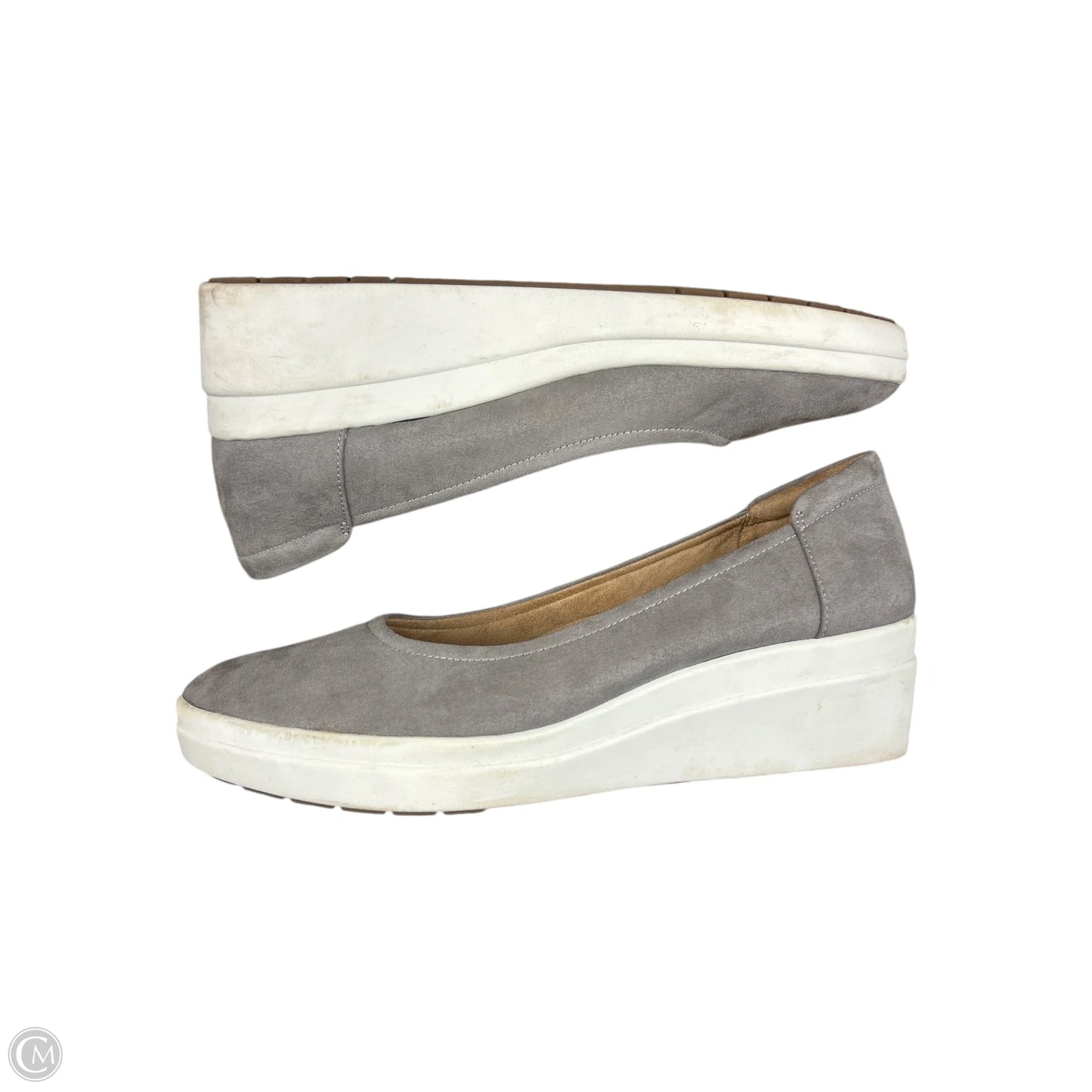 Shoes Heels Wedge By Naturalizer In Grey, Size: 10