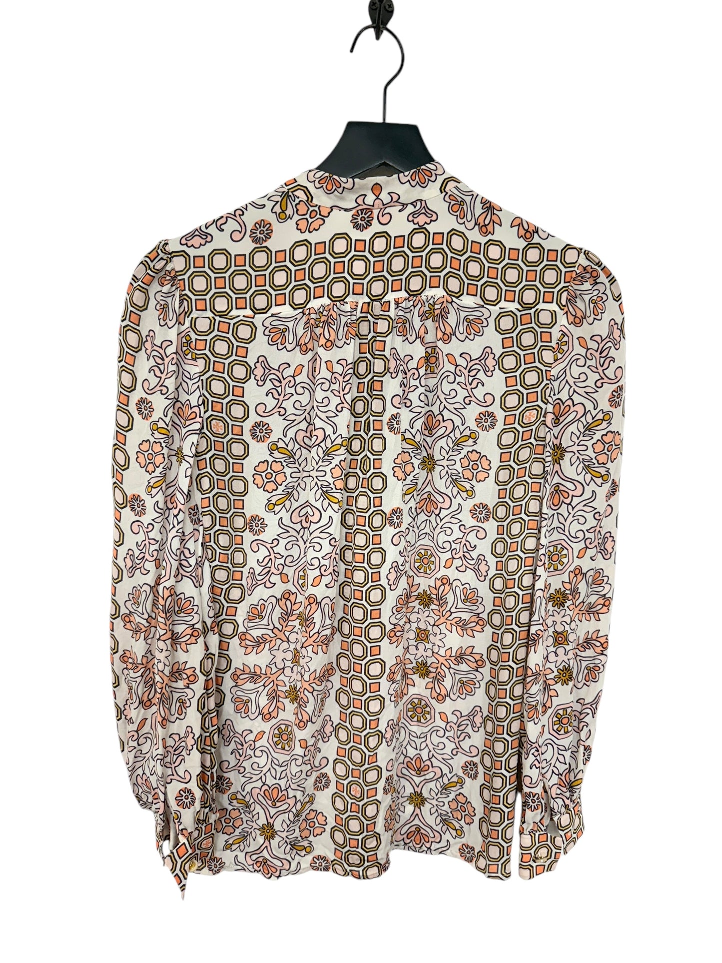 Blouse Long Sleeve By Tory Burch In Floral Print, Size: S