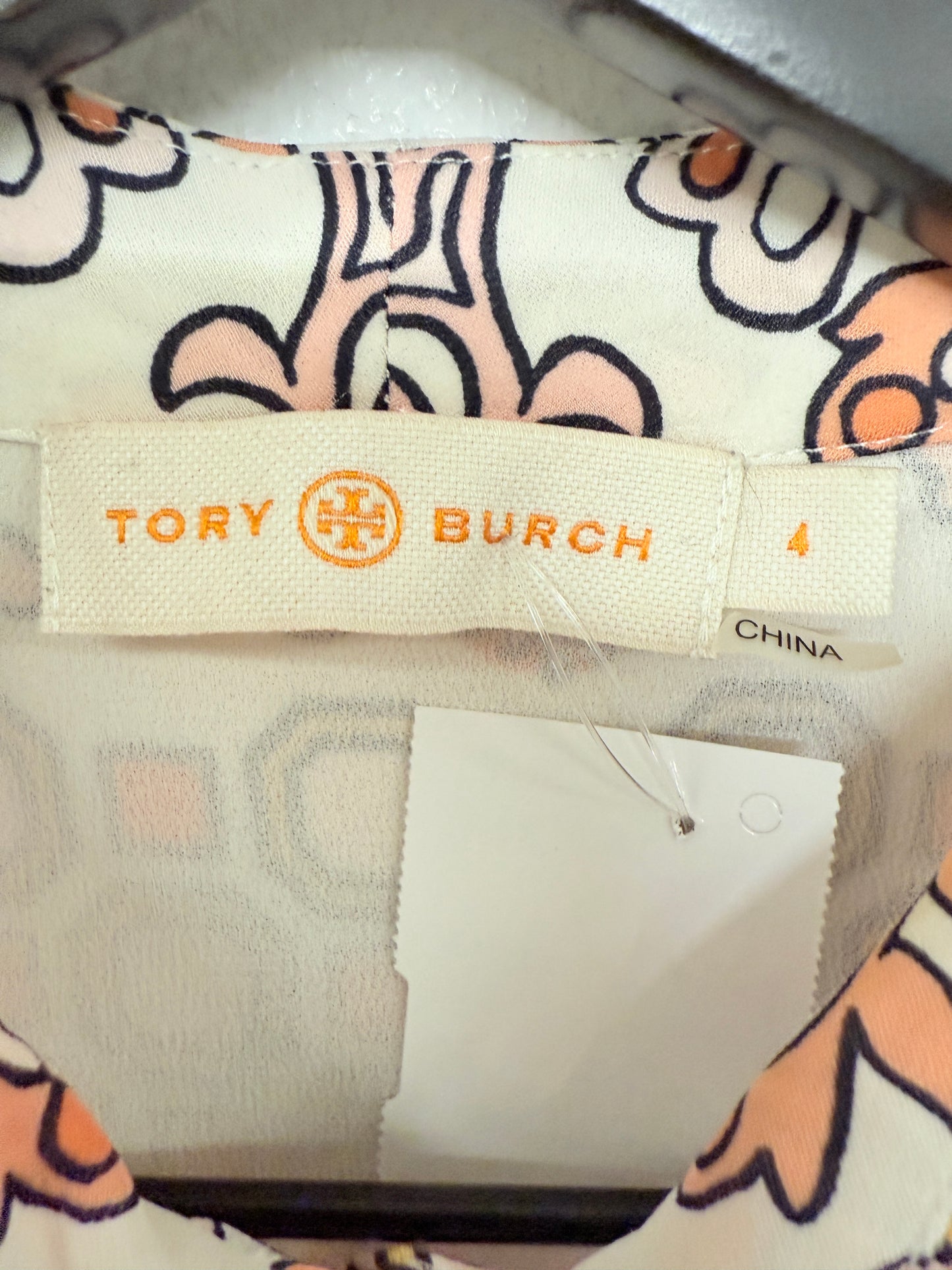 Blouse Long Sleeve By Tory Burch In Floral Print, Size: S