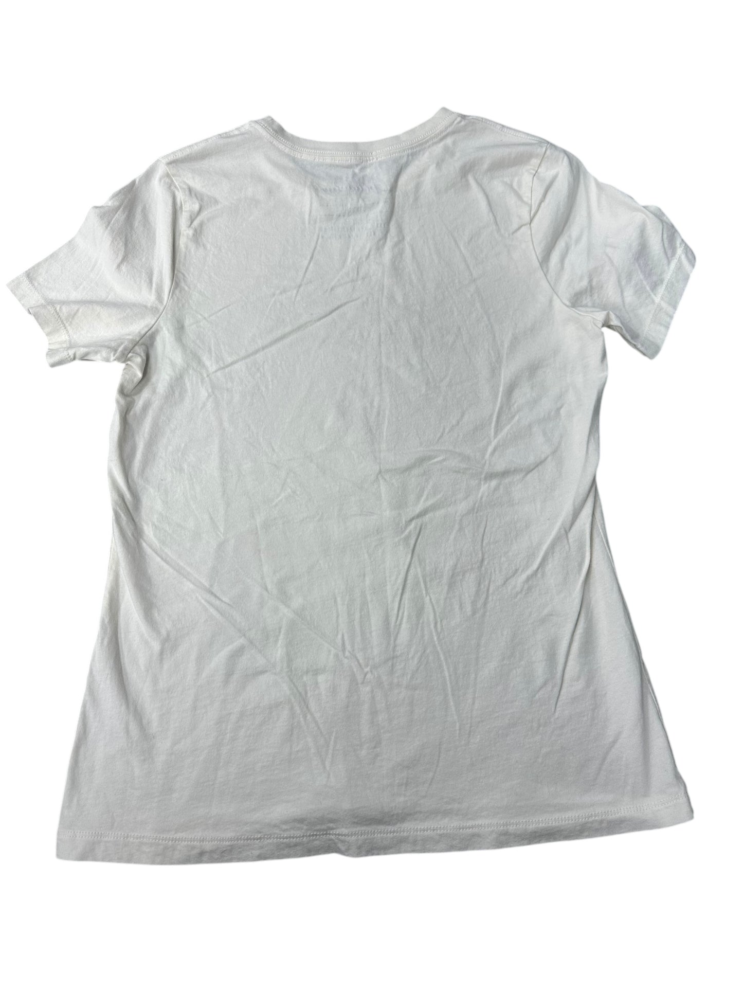 Top Short Sleeve Basic By Clothes Mentor In Cream, Size: S