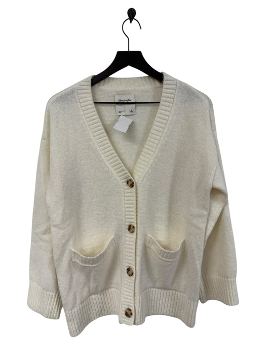 Sweater Cardigan By Abercrombie And Fitch In White, Size: S